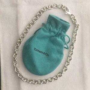 Tiffany & Co. Silver Large Link Choker Necklace